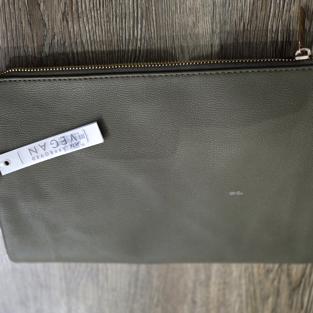 Olive Green Vegan Leather Purse